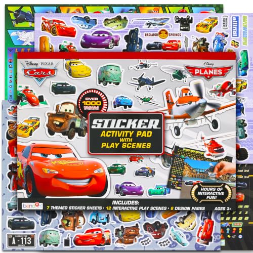Disney Pixar Cars/Planes Ultimate Sticker Activity Pad 11"x14" - image 1