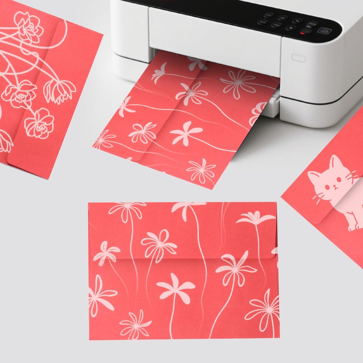 Blank Cards and Envelopes 4x6, 30 Pack 10-Color Assorted Invitation Folded Cardstock with 30 Matching Self-Seal A4 Envelopes, Thank You Blank Greeting Cards, for DIY, Print Custom, Wedding & Birthday - Image 4