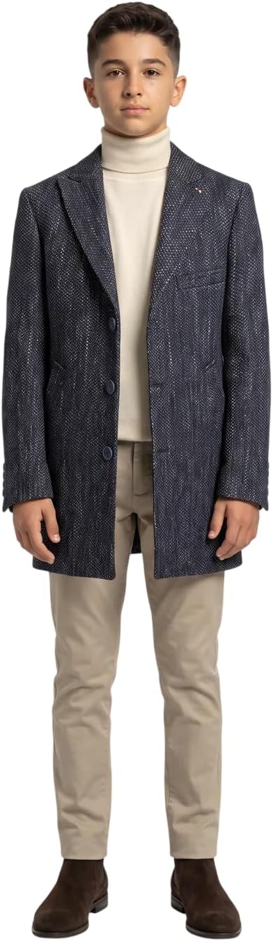 Boys Blazer Jacket Kids Wedding School Formal Suit Jacket