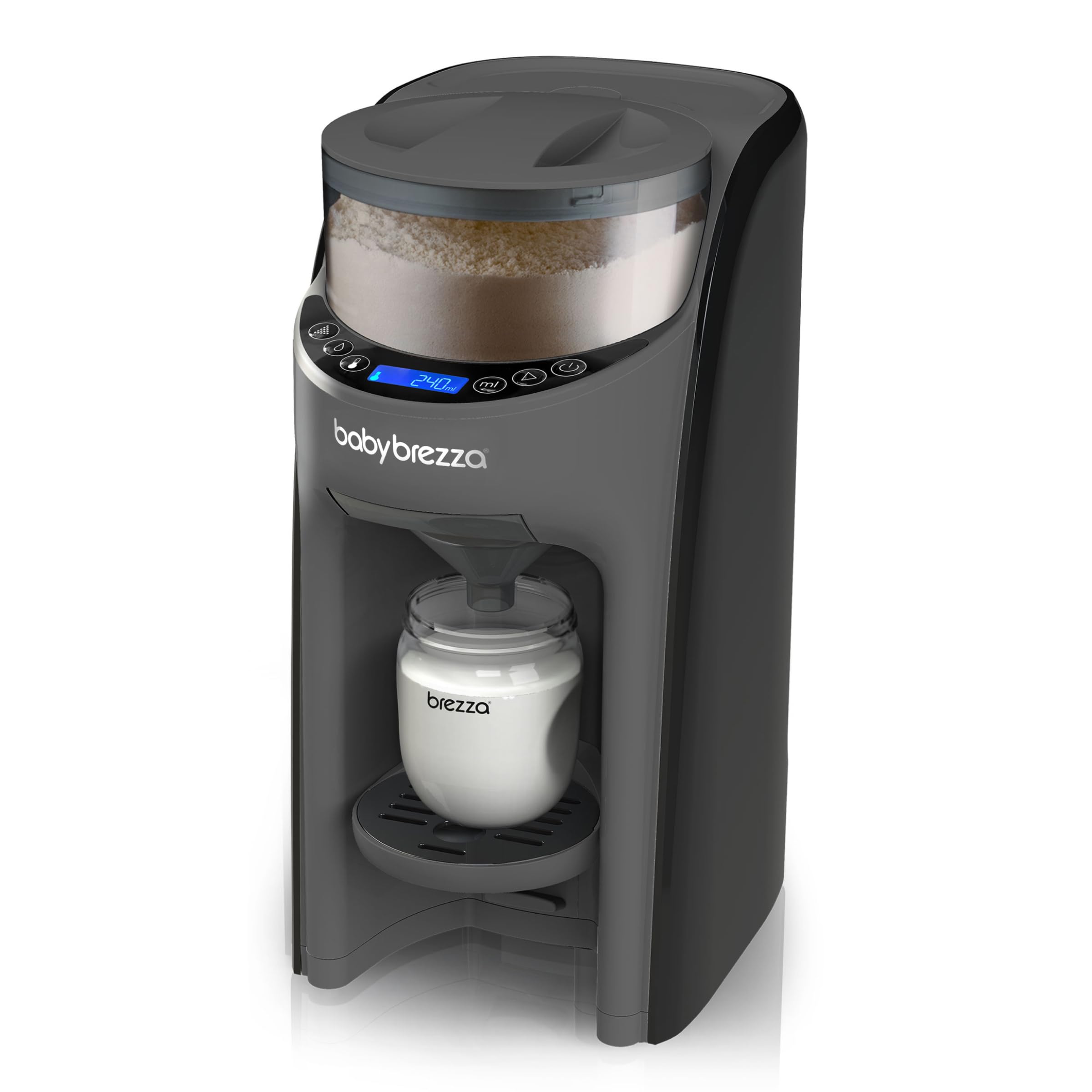 Baby Brezza Formula Pro Advanced Automatischer Flaschenzubereiter, 3 Temperaturen, BPA-frei, Charcoal Grau