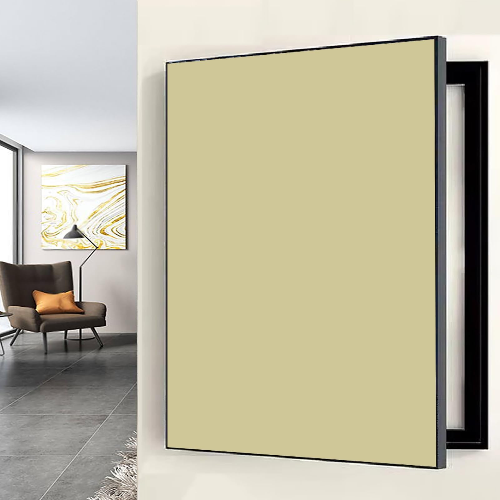 Couvercle de tableau électrique plastique rigide cache disjoncteur mural esthétique 30x40