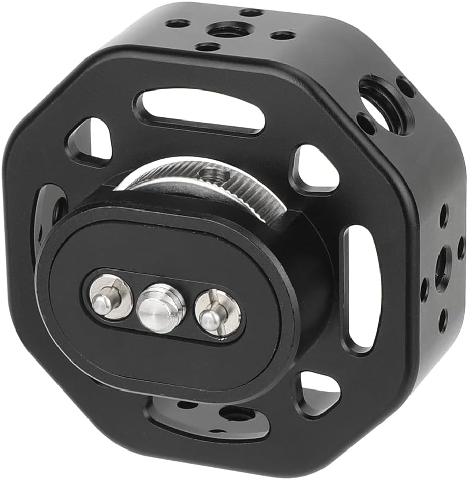 CAMVATE Round Handgrip with 1/4"-20 Thumbscrew Mount for DSLR Camera-3722