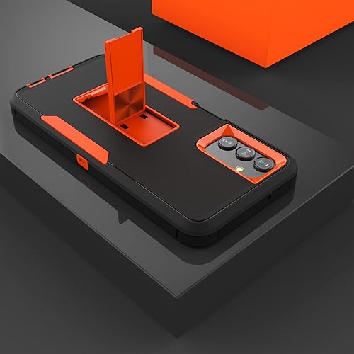 Miniatura 10 de Funda para Galaxy A23 5G, funda para Galaxy A23 4G, TPU de grado militar + PC soporte integrado diseño de doble capa, funda magnética de protección