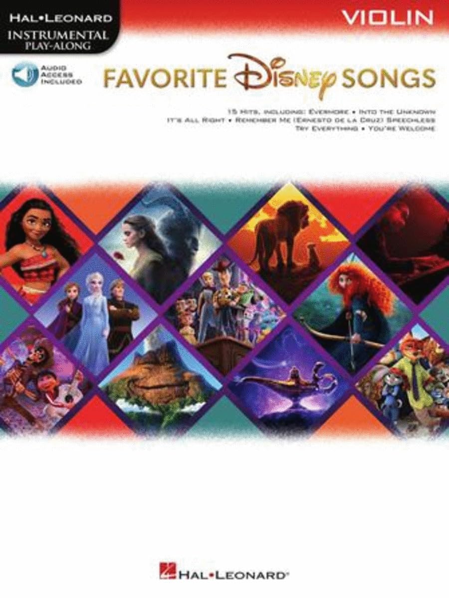 Favorite Disney Songs: Instrumental Play-Along for Violin by Hal Leonard ...