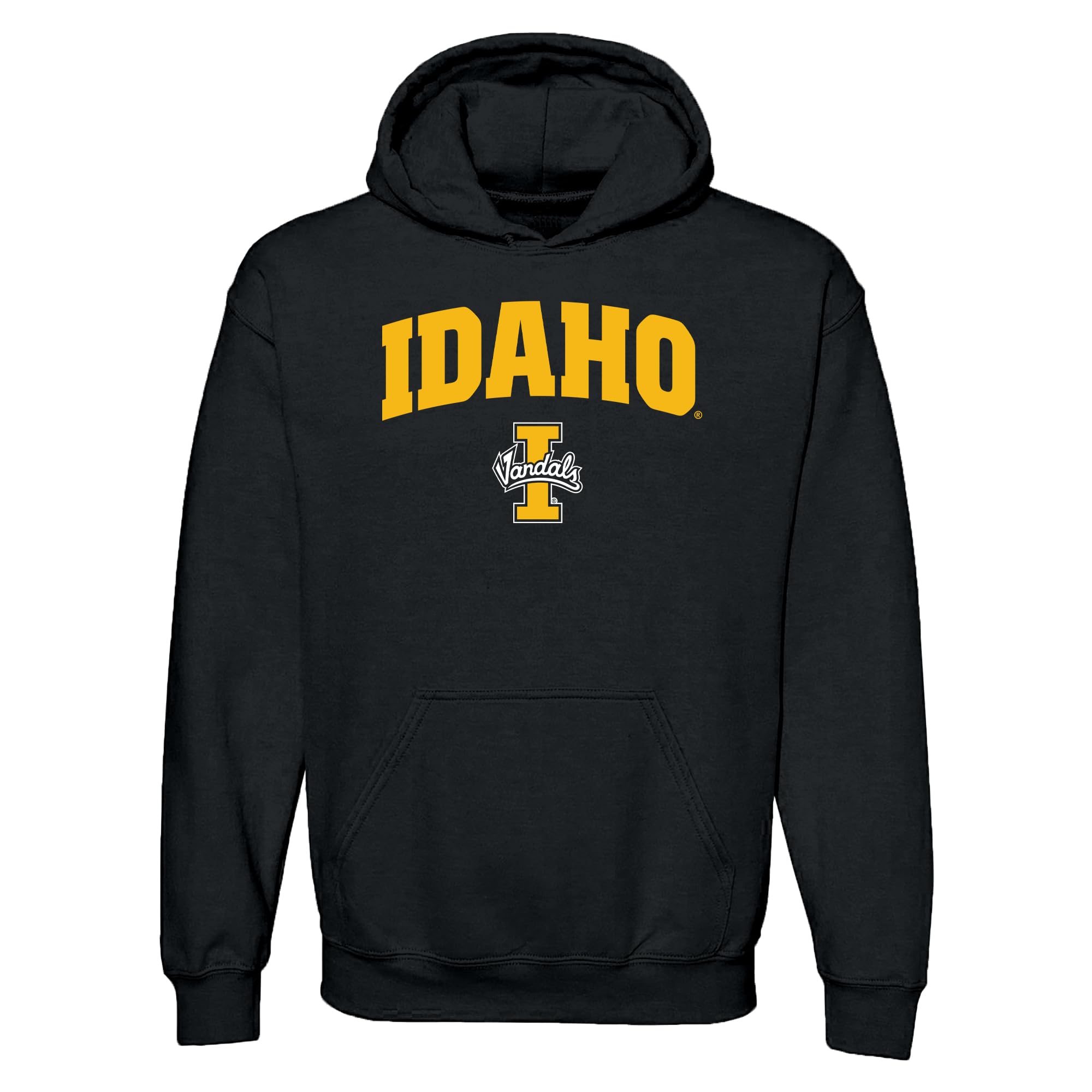 NCAA Officially Licensed College - University Team Color Arch Logo Hoodie, Idaho Vandals Black, XL โ image 1