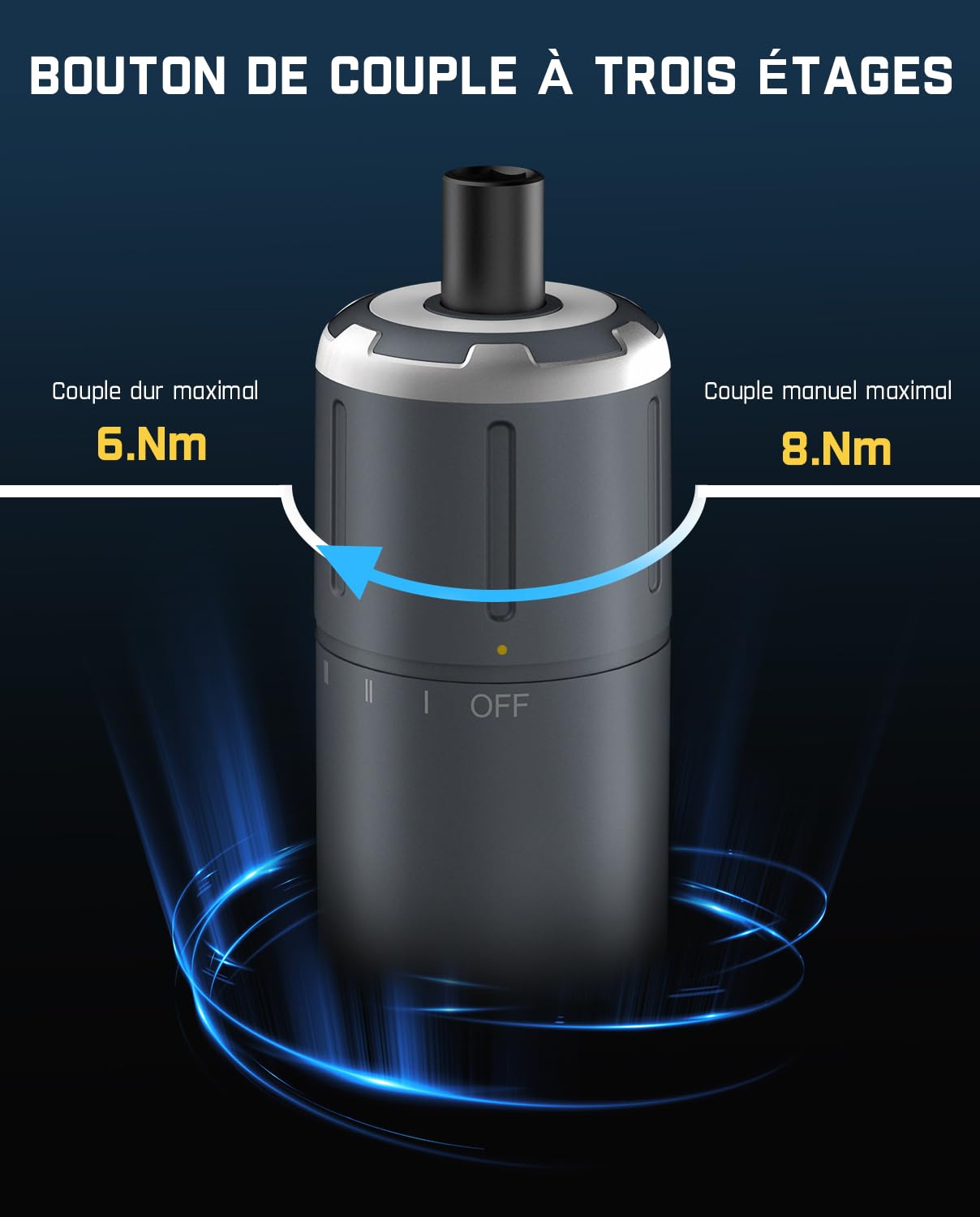 Fanttik S1 Pro Tournevis électrique 3.7V Sans Fil avec 16 Foret Magnétique Acier S2 Charge USB-C