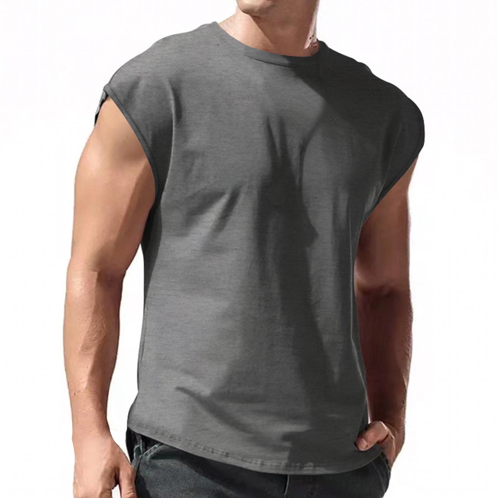 NAM ノースリーブ Tシャツ #MAN-105A バンT Mens Bamboo No Sleeve Shirt / メンズバンブーノースリーブ