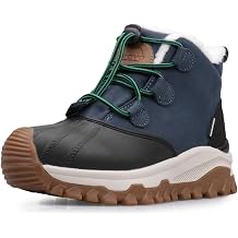 UOVO Boys Girls Snow Winter Boots Kids Waterproof Outdoor Boots Warm Lightweight Non-Slip