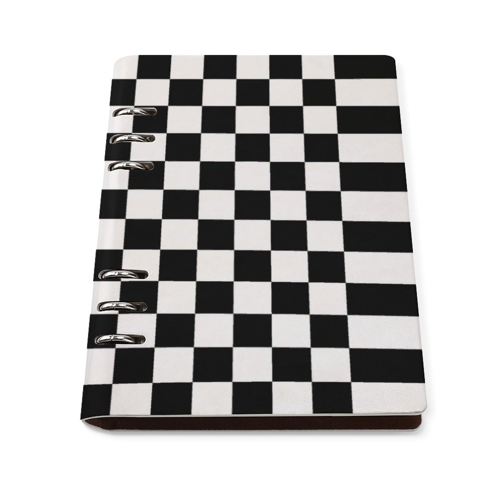 Carnet de notes A5 en cuir synthétique avec anneaux amovibles - 8