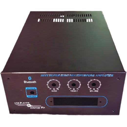 Quality Cabinet Body for mosfet Amplifier Board Box Enclosure Chassis Black Color Cabinet with All Screw Bolt