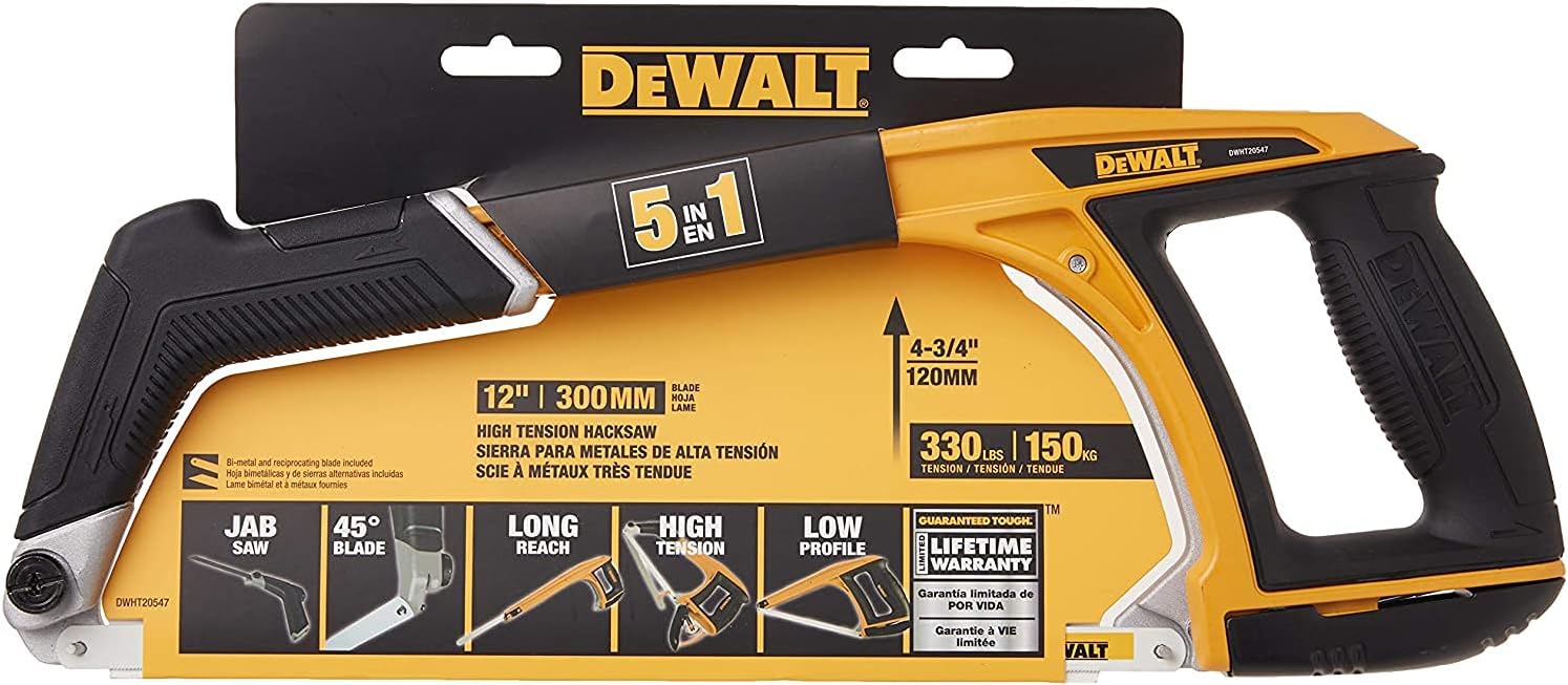 DEWALT Hack Saw, 5-in-1 (DWHT20547L)
