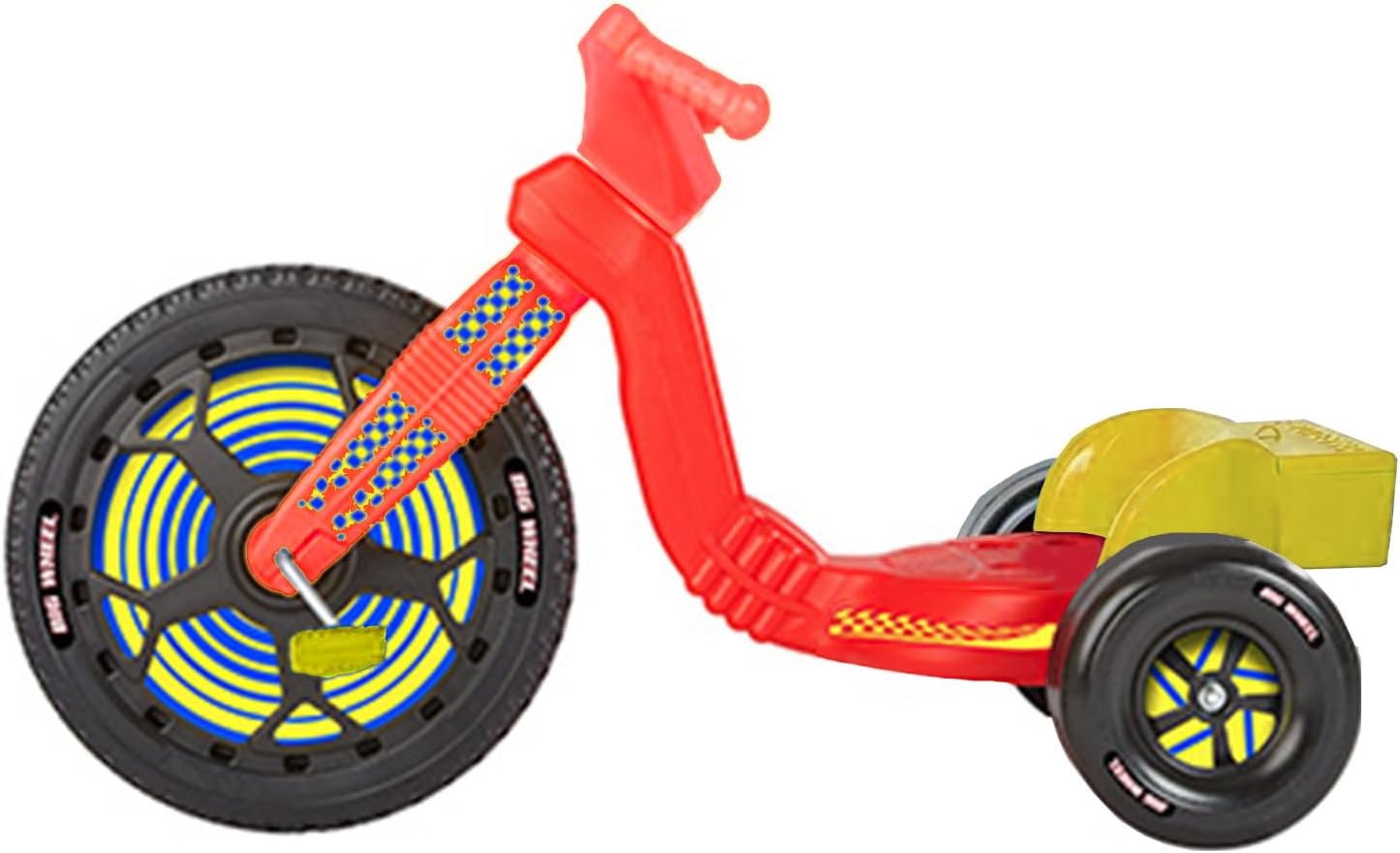 The Original Big Wheel Racer 16" Ride-On Limited Edition Red/Yellow Tricycle Bundled with Active AE Balance Necklace