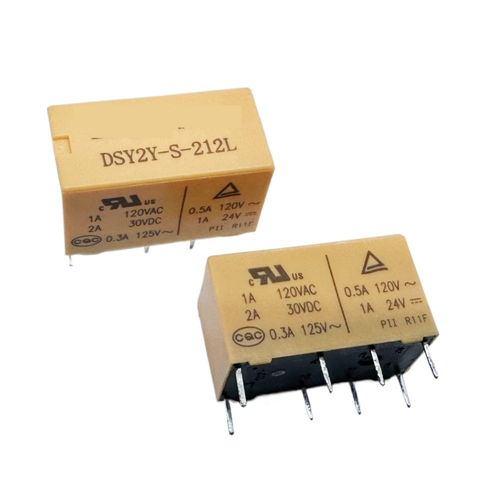 AARTERZZA 1pc DSY2Y-S-212L 12V (4078-3v/5V/9V/12V-2A) Relay 8pins