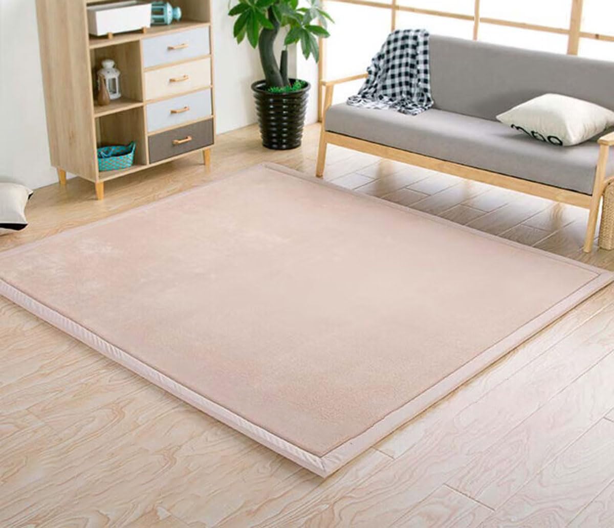 DSSHENGDS Living Room Home Decor Coral Fleece Area Rug,Modern Nursery Washable Kids Bedroom Rug,Girls Boys Soft Non-slip Soft Mat,2cm Thick Kids Carpet-K- 150 * 220cm