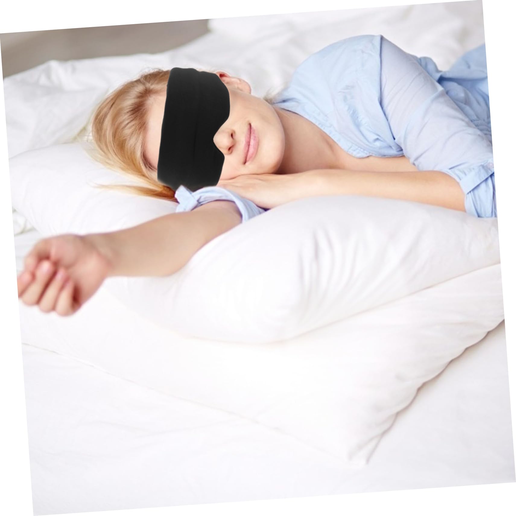 FOMIYES 4 Pièces Des Lunettes De Protection Voyage Masques Protège-yeux Patchs Oculaires Pour Oreiller De Secours Pour Les Yeux Le Fard à Paupières Multifonction Coton Modal