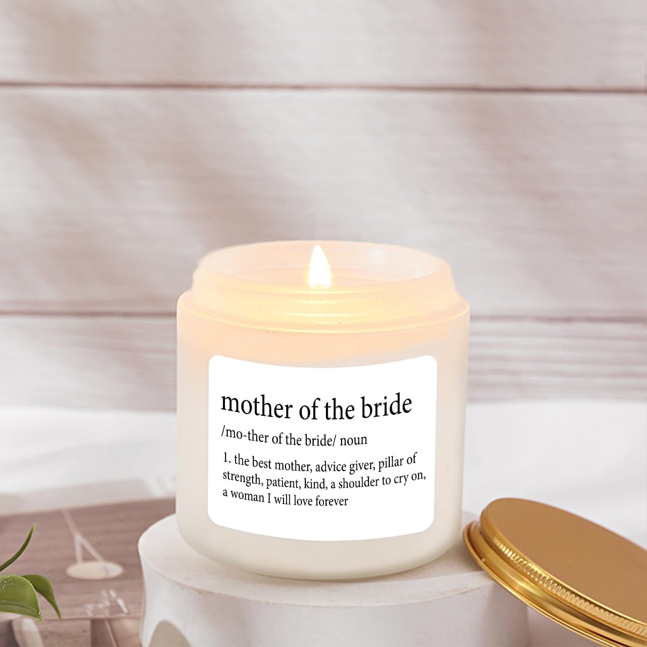Mother of the bride candle