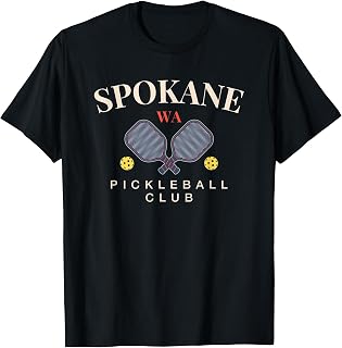 Spokane, WA Pickleball Club Tee for Paddle Lovers T-Shirt