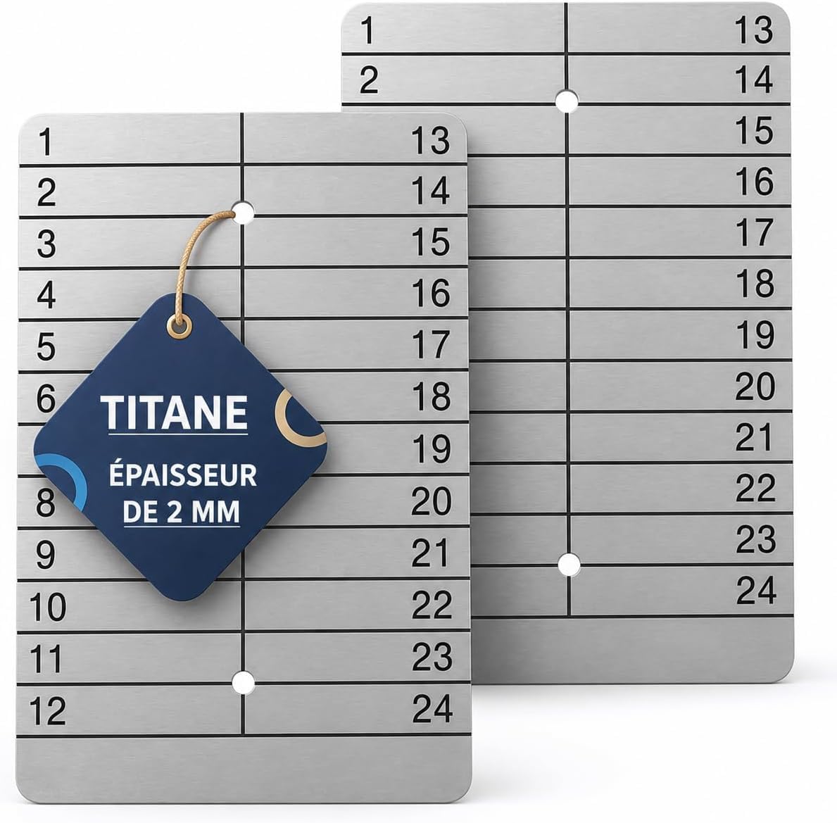 Crypto Seed Storage 2 x Laser-Gravur, kaltes Titan, Metallplatte, ausstanzbare oder ätzbare Platte für Offline-Bitcoin, Ethereum, Kryptowährung, Phrase Mnemonische