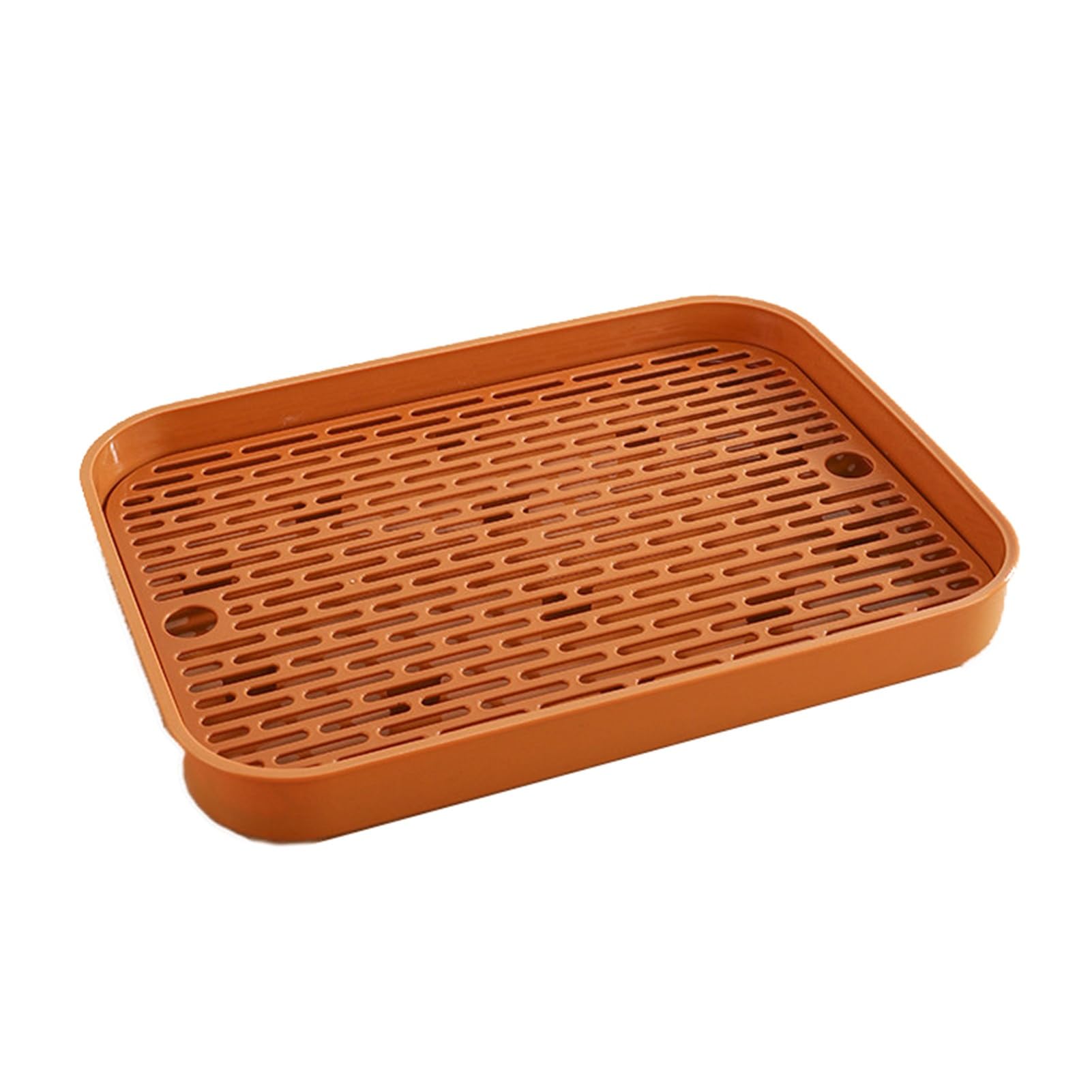 PP Tray,Double-layer Draining,Rectangular Fruit Storage Box,Detachable Design,Suitable for Tea Rooms(Color1)