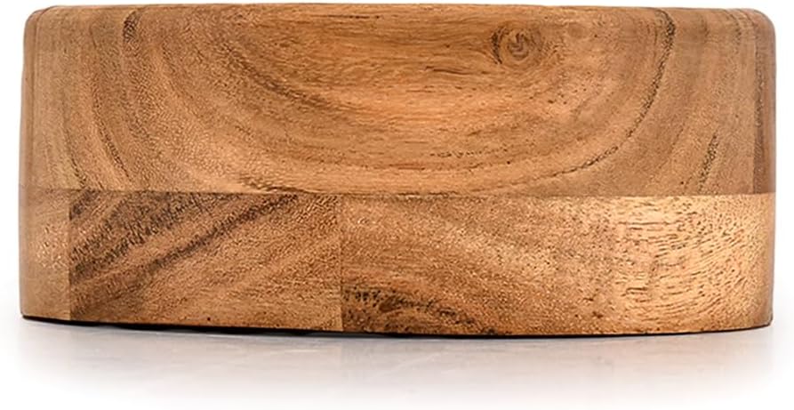 Kimona Snack Bowl Acacia Wood | Enjoy your salad, pasta, rice, smoothie, fruits, snacks Looks Absolutely Beautiful With Your Kitchen Setting (6" x 6" x 2.5")