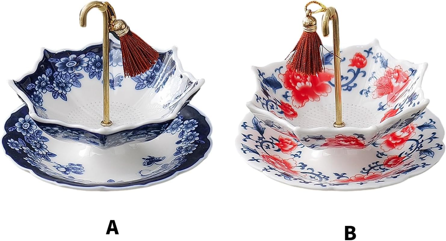 Filtro Per Tisane Umbrella, Infusore Per Tisane Umbrella, Filtro In Porcellana Con Design Girevole, Colino Per Tè Per Tazze, Mug O Teiere (A)