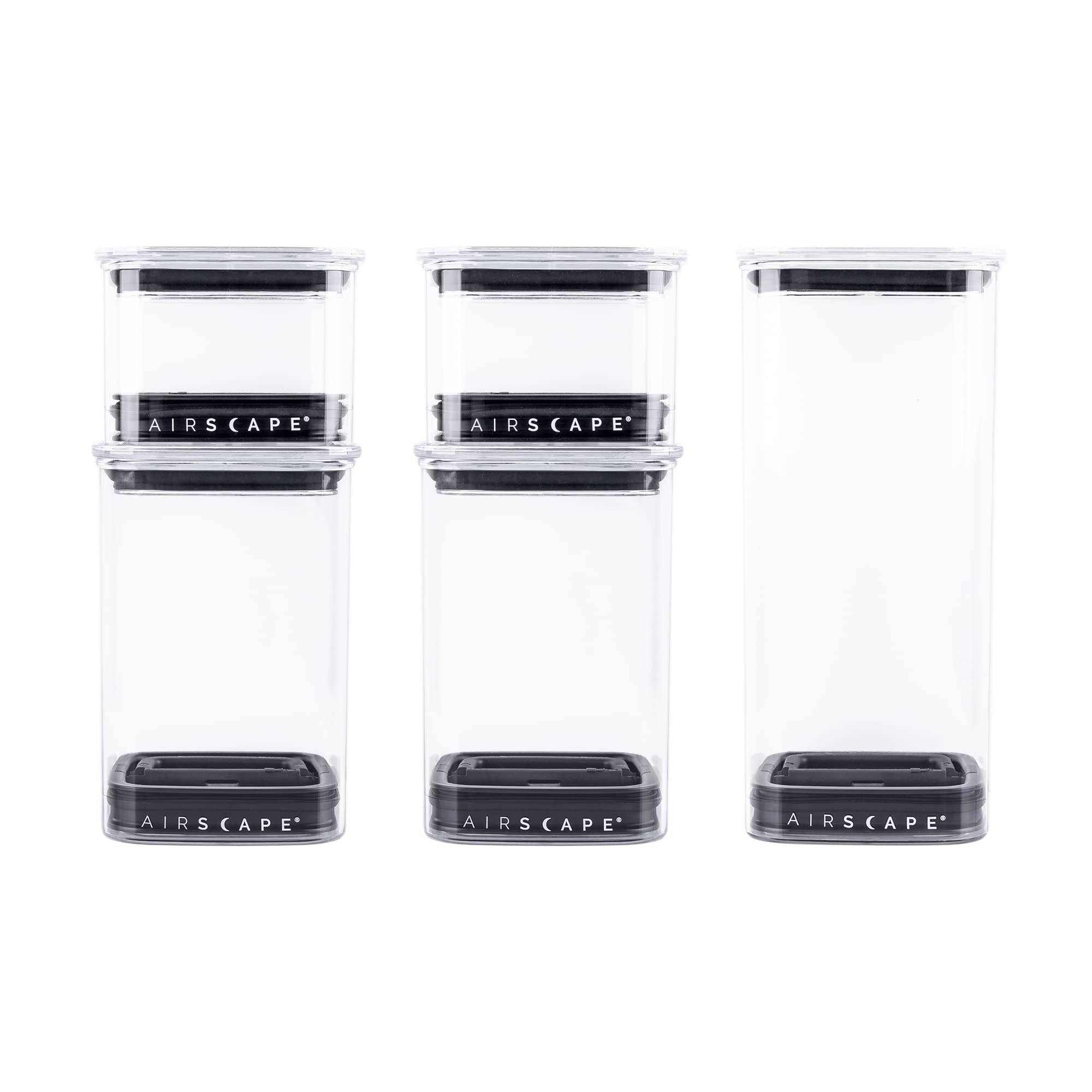 肉厚ガラスの密閉保存容器（2個組/セット）エアスケープ　AirScape Amazon | エアスケープ Airscape 真空 保存容器 キャニスター