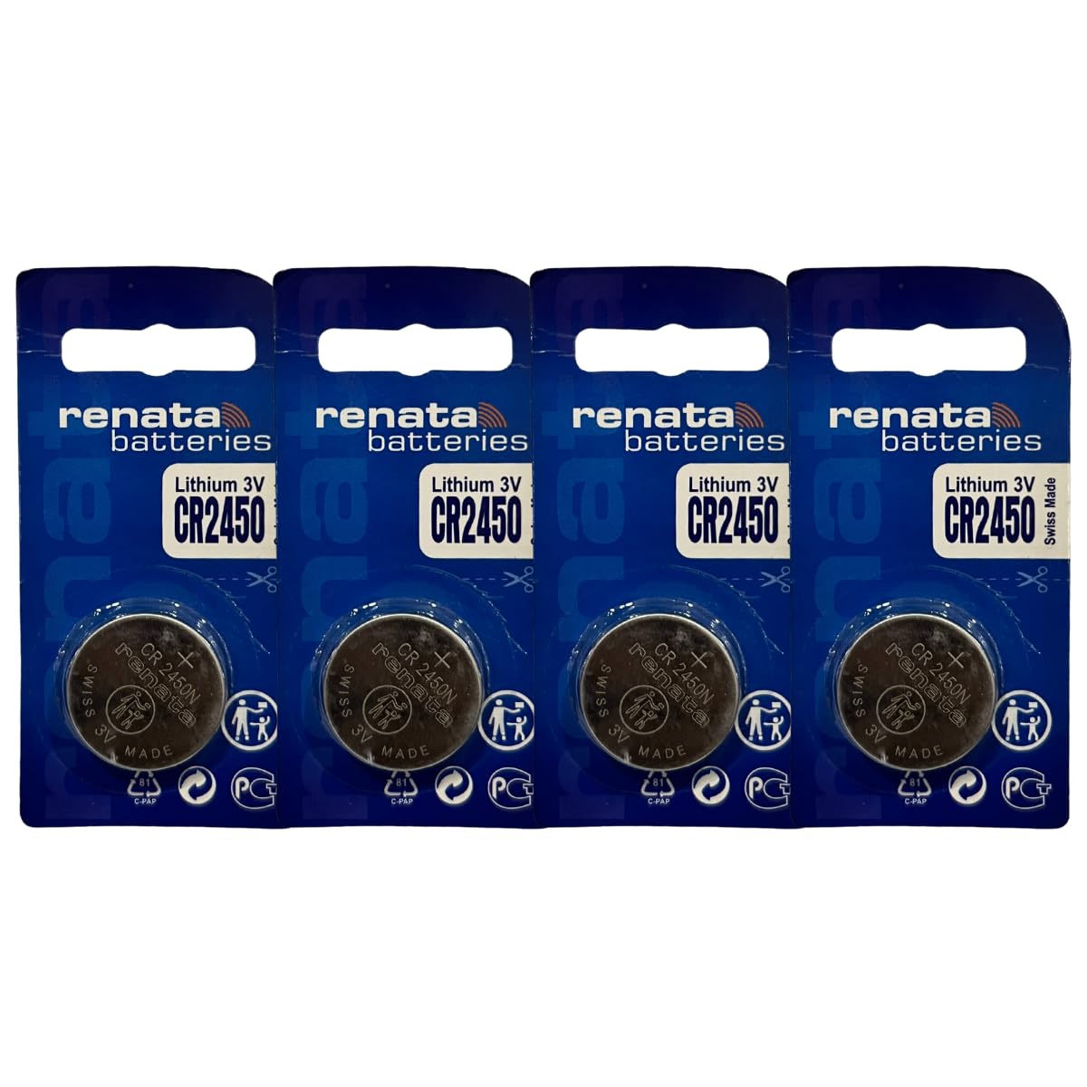 DEVICE OF URBAN INFOTECH Renata CR2450 Batteries - 3V Lithium Coin Cell Swiss Made CR 2450 Battery (CR2450, Pack of 4)-image-18