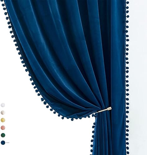 Miniatura 1 de Treatmentex Pom Pom - Cortinas de terciopelo