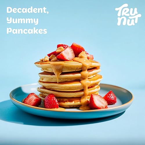 Miniatura 4 de Tru-Nut Proteína vegana de maní en polvo, 0.71 onzas de proteína, 140 calorías, ideal para batidos y batidos de proteínas, versátil y fácil de usar,