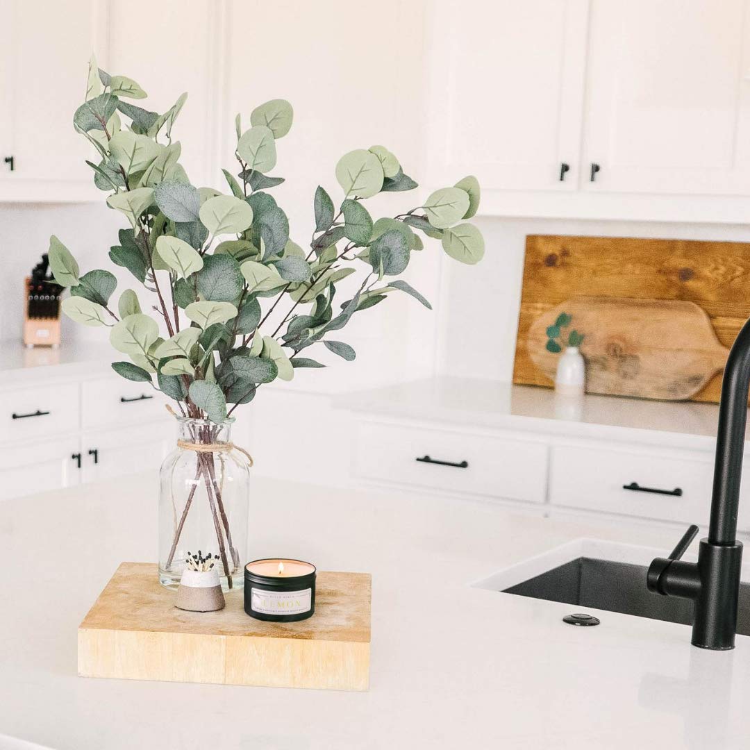 River Birch Candles Lemon Scented Candle | Premium, All-Natural, Non-Toxic, Soy Candles | 8 oz. Black Matte Tin Travel Candle | Cozy Relaxing Gifts for Home