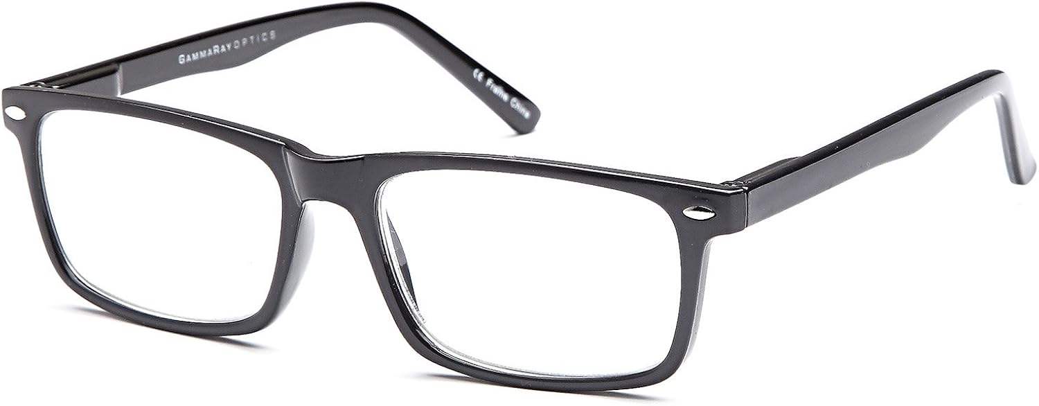 Gamma Ray Men's Reading Glasses - 5 Pairs Readers for Men - Includes Sun Readers