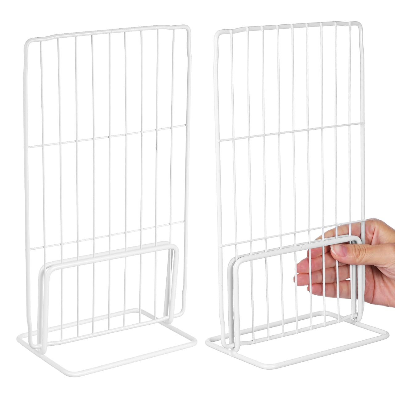 BESPORTBLE Gefrierschrank-Trennwand 2Er Set Verstellbarer Drahttrenner Aus Eisen 11.02X6.69X3.94 Zoll Flexible Gefrierfach Organizer Für Ordnung Und Lagerung