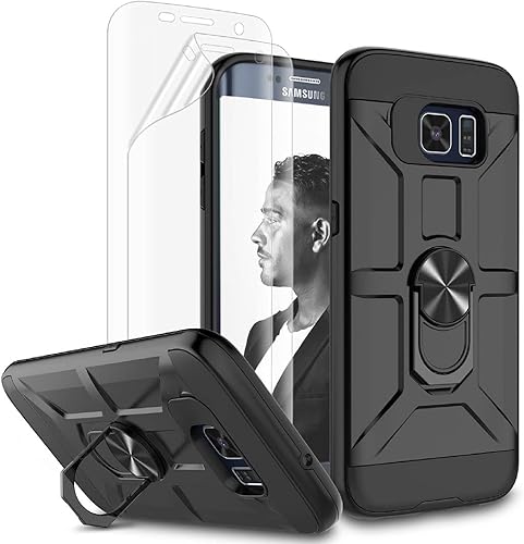 Jeylly Funda para Galaxy S6 Edge Plus, 3 colores, delgada, híbrida, resistente al impacto, TPU suave y policarbonato duro, a prueba de golpes, disponible en Yaxa Costa Rica