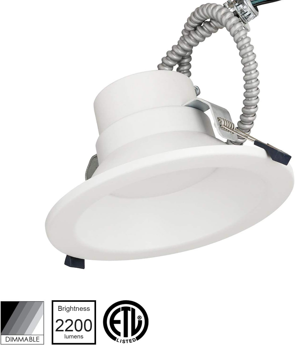 Up To 60% OFF Sunlite 89347-SU LED 6-Inch Commercial-Grade Recessed Lighting Fixture, 24 Watts, Dimmable, 100-277 Volts, 2200 Lumens, White-Finish, UL Listed, 30K- Warm White Buy 1 get 1 Sunlite 89347-SU LED 6-Inch Commercial-Grade Recessed Lighting Fixture, 24 Watts, Dimmable, 100-277 Volts, 2200 Lumens, White-Finish, UL Listed, 30K- Warm White