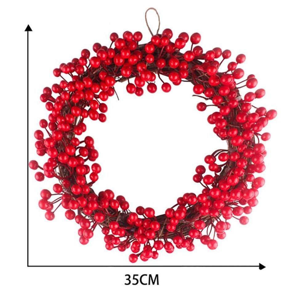 Guirlande De Noël Creative Artificielle Berry Suspendus Guirlande Porte Guirlande pour La Maison De Jardin Décor De Noël Suspendus Ornement 2