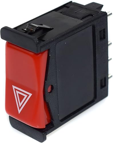 Miniatura 2 de eGang Auto Interruptor de luz de peligro de emergencia de advertencia 0008209010 para Mercedes-Benz 190D, 190E, 380SL, 350SDL, 500SEC, 380SEC, 500SEL