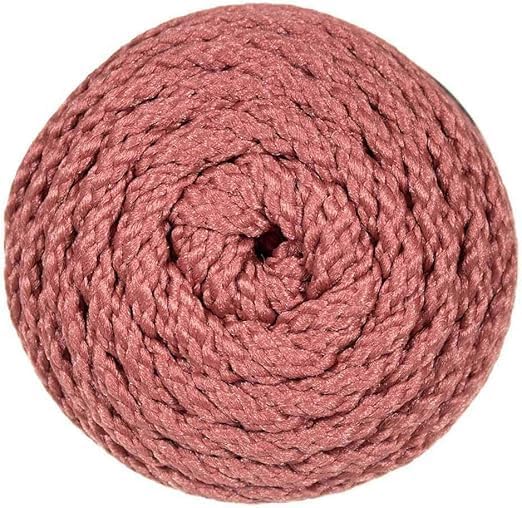 Miniatura 4 de Pepperell Bonnie Cordón de macramé trenzado  6mm x 100 yardas Rojo (Paquete de 2 valores)  Cordón de polipropileno trenzado para manualidades DIY,