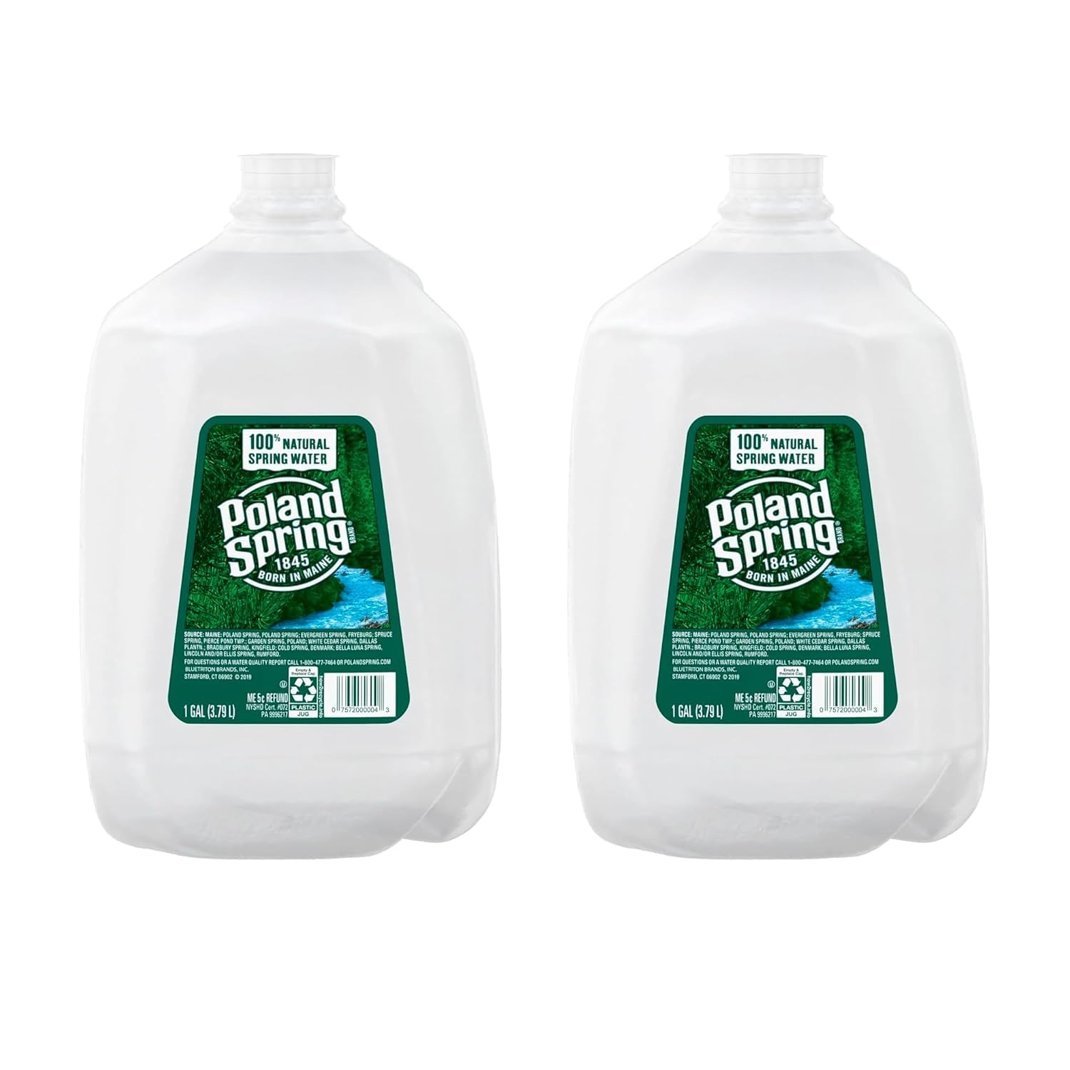 Polаnd Spring 100% Natural Spring Water, Drinking Water, 1 Gallon (2 pack)