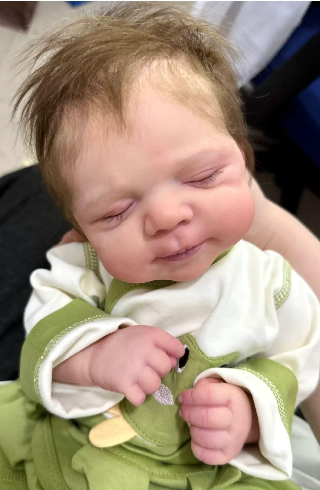 RXDOLL Realistyczne lalki Reborn Baby Dolls Maluch Silikonowe Pełne Ciało Dziewczęce 45 cm Realistyczne Pełne Silikonowe Lalki Baby Doll Zamknięte Włosami Anatomicznie Poprawione Lalki Reborn