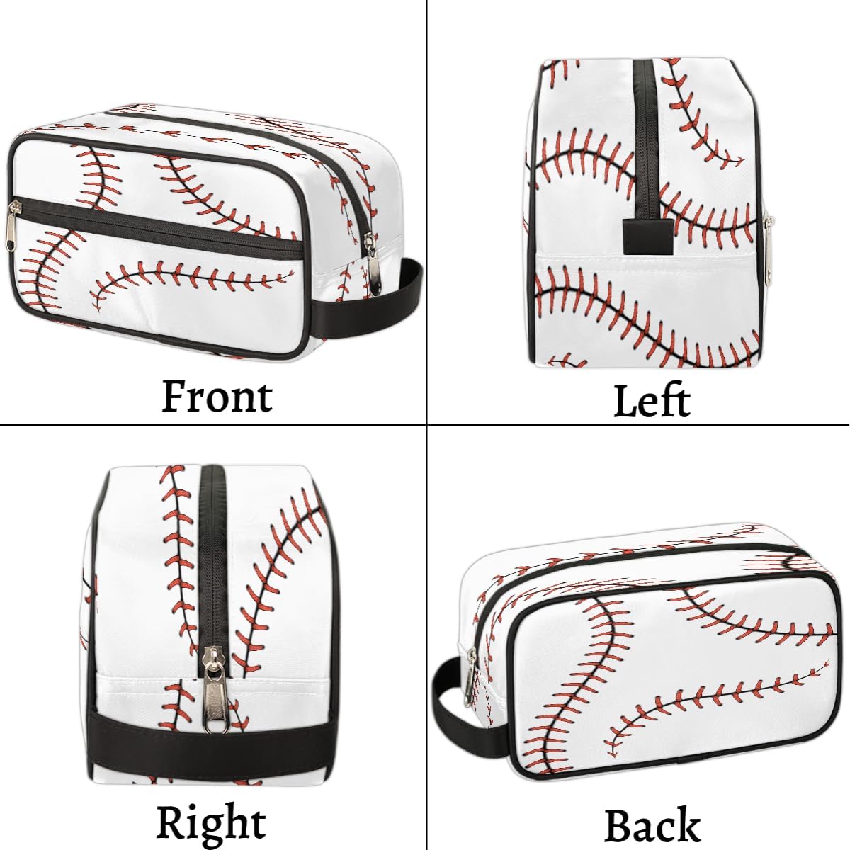 Travel Toiletry Bag for Boys Kids - Baseball Waterproof Hanging Cosmetic Hygiene Bags Lightweight Large Shave Kit for Toiletries Accessories Bathroom Stuff, Gifts for Men