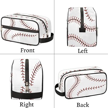 Travel Toiletry Bag for Boys Kids - Baseball Waterproof Hanging Cosmetic Hygiene Bags Lightweight Large Shave Kit for Toiletries Accessories Bathroom Stuff, Gifts for Men