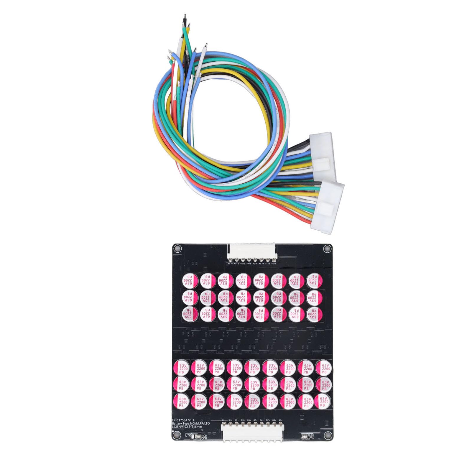 Aktive Equalizer-Platine, PCB-Batterie-Balancer-Platine, 13 Bis 17S, 1,8 Bis 4,5 V, 5 A, Energieübertragung für die Gesamte Gruppe für Wartungs- und Reparaturanwender von Lithium-Akkus