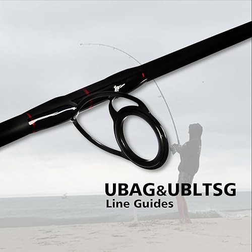 Vista 3 de Fiblink - Caña para pescar portátil con 2 o 4 piezas giratorias de grafito