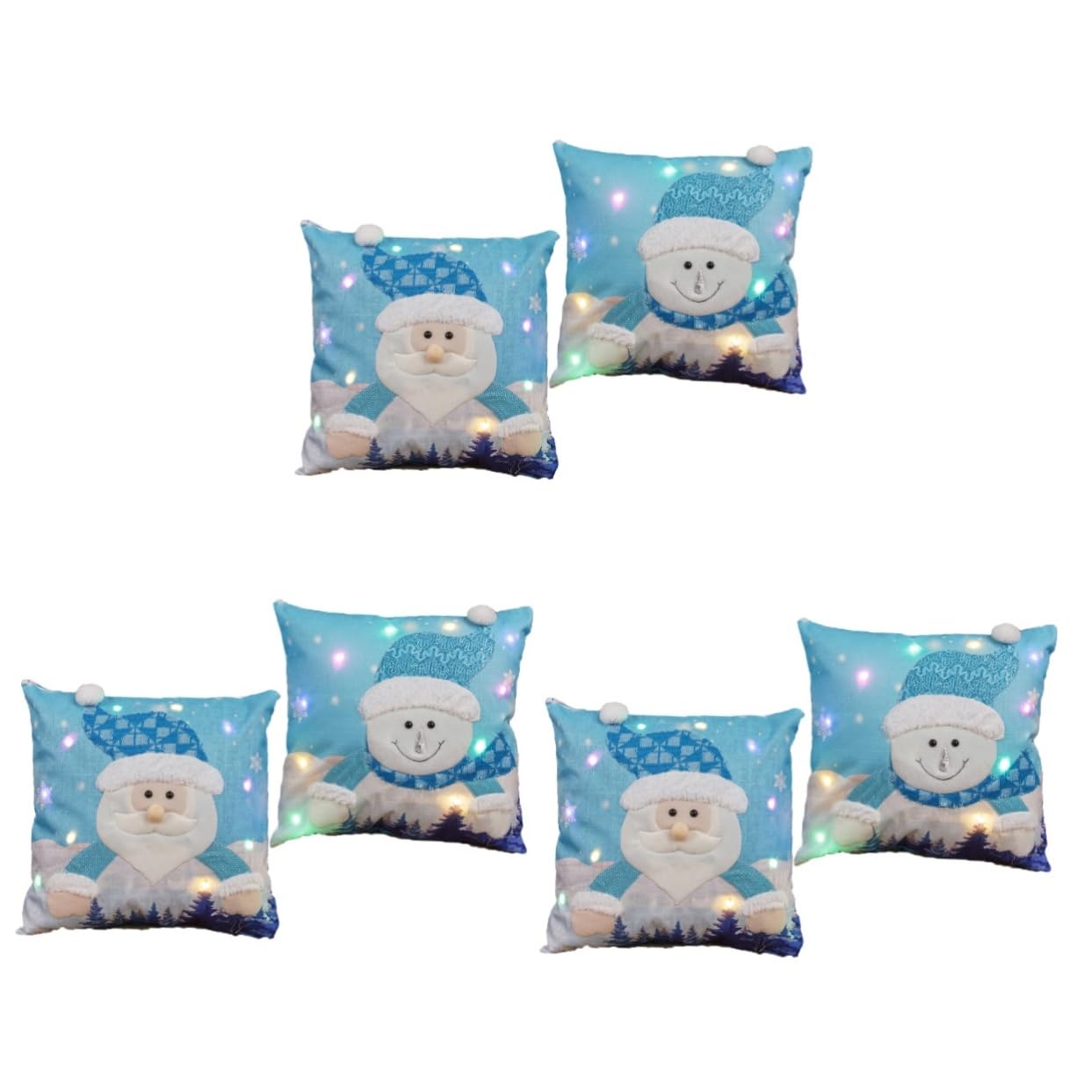 Taie d'oreiller lumineuse Noël TOPBATHY pour créer une ambiance chaleureuse au salon