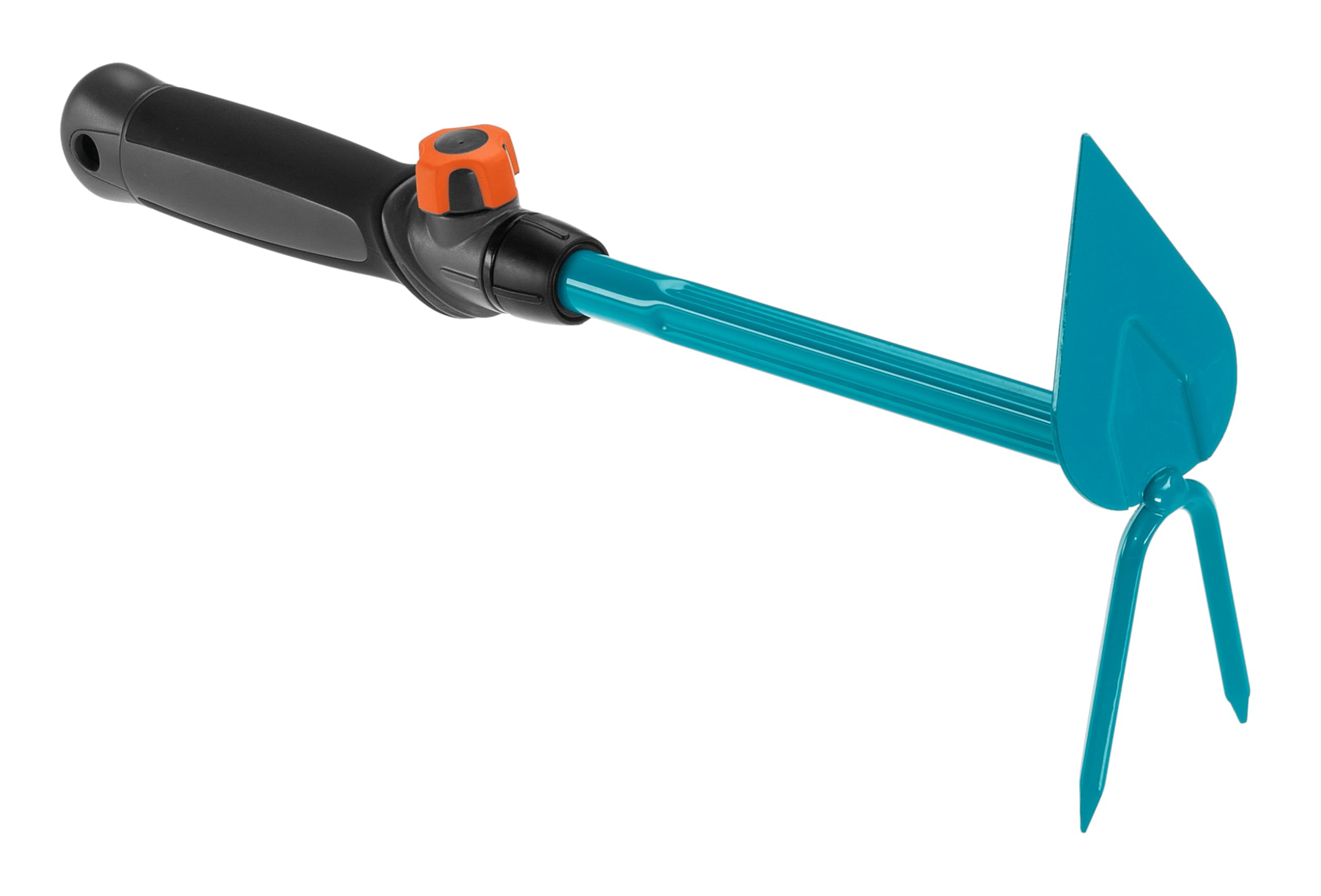 Gardena combisystem-Kleinhäckchen: 2-Zinken-Doppelhacke zum Lockern des Bodens, Arbeitsbreite 6 cm, Spitze Form, ergonomischer Griff, Korrosionsschutz (8911-20)