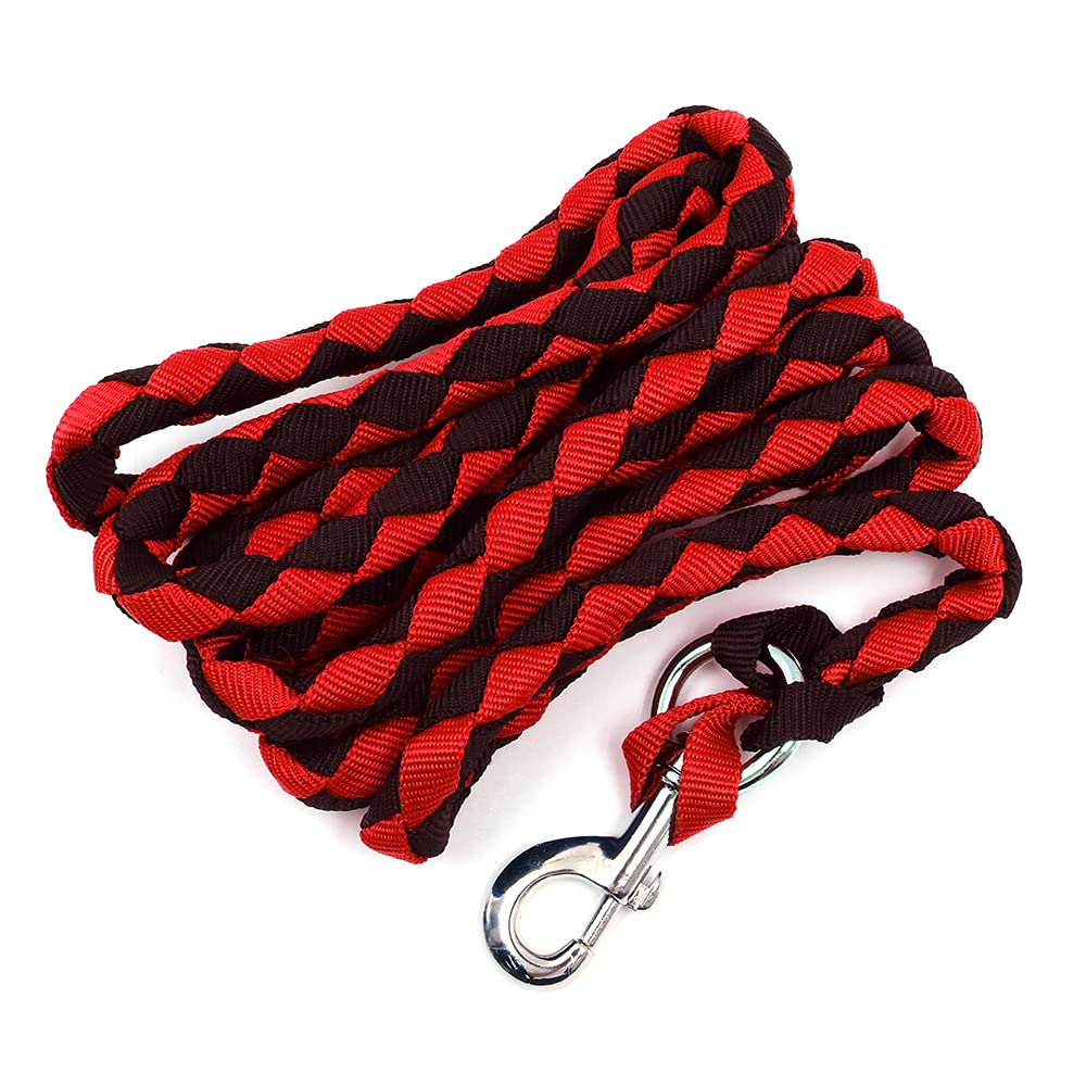Namvo Longe de Cheval de 3 m de Long à 4 brins avec Crochet Facile à Clipser, Accessoires équestres