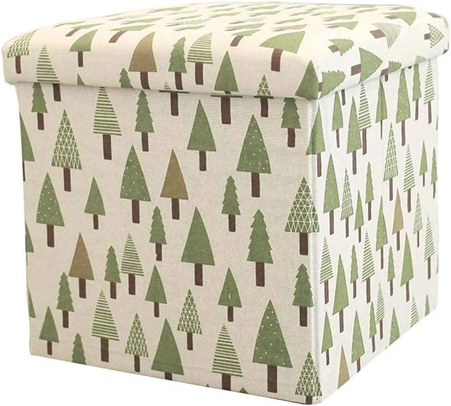 Pouf repose-pieds ottoman pliable pour ranger et désencombrer les petits espaces