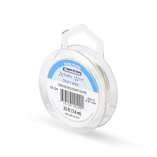 How to Choose the Right Wire for Your Jewelry Projects Artistic Wire, 20 Gauge Silver Plated Tarnish Resistant Colored Copper Craft Wire, Tarnish Resistant Silver, 25 ft