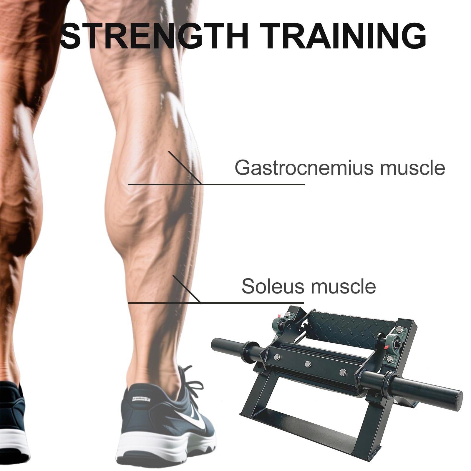 Upgraded Tibia Dorsi Calf Machine, Tibialis Trainer, Calf Raise Machine for Tibia Training, Leg Workout Equipment, Adjustable Foot Distance for Home Gym Calves Workout