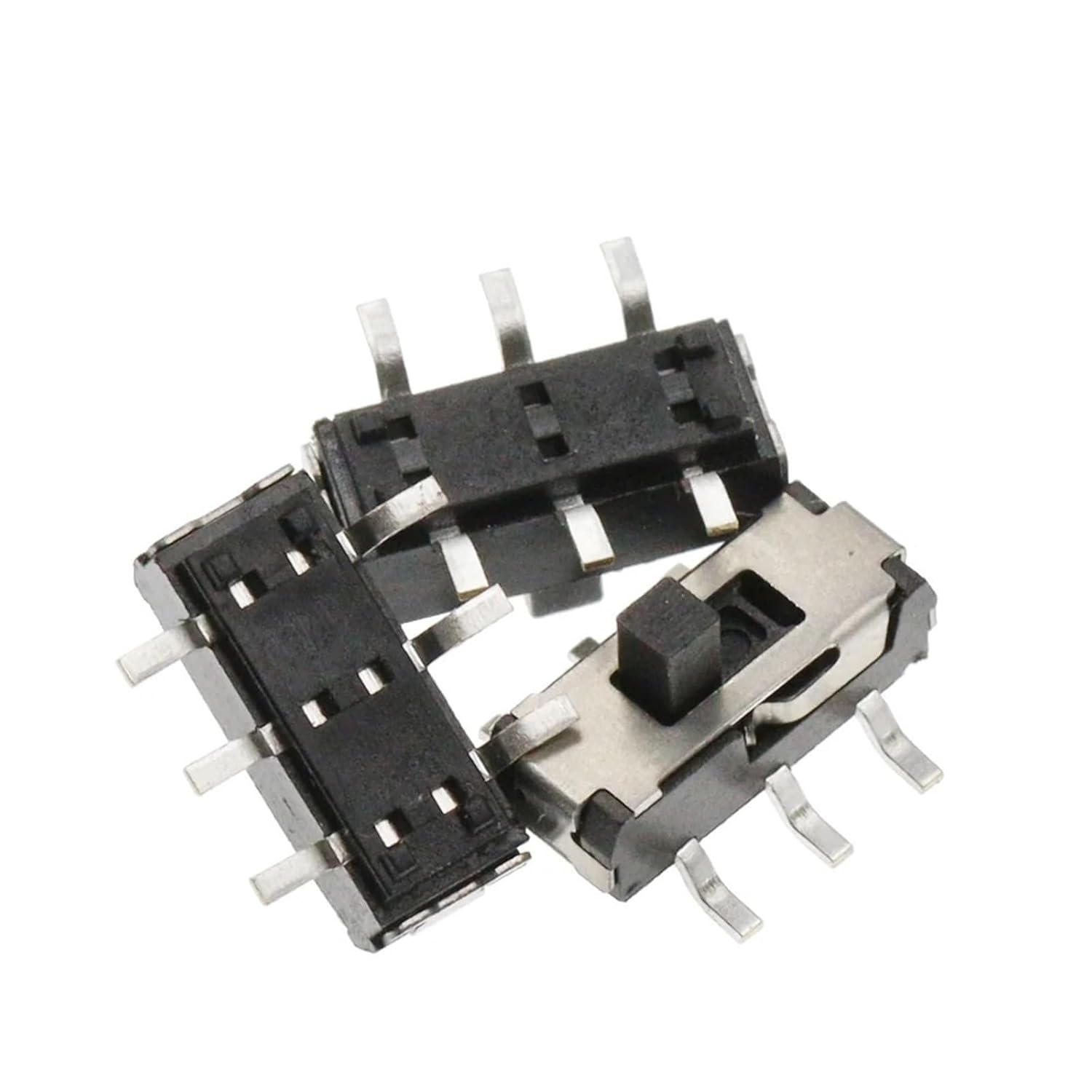 Power Switch, mini Micro Switch,Toggle Switch， ﻿ Pack of 10 MSS22D18 SMD SMT 2P2T 6Pin Slide Toggle 2mm Handle for DVD
